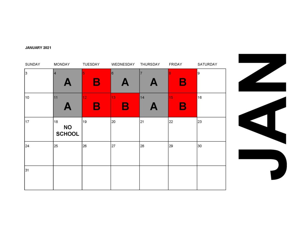 Calendar 2020-21 AB Schedule (Jan)